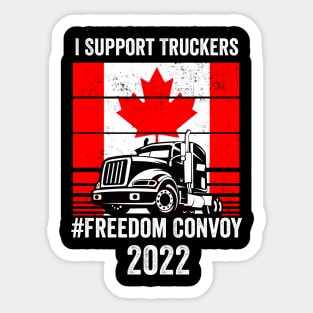 I Support Truckers Freedom Convoy 2022 Sticker